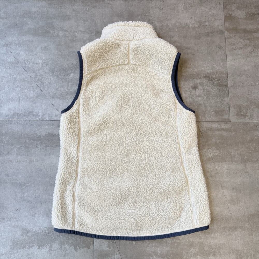 LL Bean Mountain Pile Sherpa Fleece Vest Full Zip Natural Cream Women’s XS-REG - Picture 3 of 6